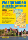 Buchcover Landkarte Westpreußen östlich der Weichsel und Danziger Werder