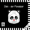 Buchcover Daki – der Pandabär: Kontrastbuch für Babys · kontrastreiche Bilder angepasst an Babyaugen · Schwarz Weiß Buch für Neuge