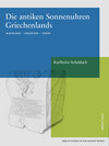 Buchcover Die antiken Sonnenuhren Griechenlands Teil 2