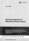 Buchcover Risikomanagement in öffentlichen Bauprojekten