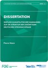 Buchcover Einfluss klimapolitischer Maßnahmen auf die Struktur der zukünftigen deutschen Stromnachfrage