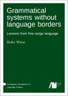 Buchcover Grammatical systems without language borders