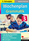 Buchcover Wochenplan Grammatik / Klasse 3