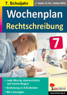 Buchcover Wochenplan Rechtschreibung / Klasse 7