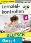 Buchcover Lernzielkontrollen DEUTSCH / Klasse 4
