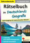 Buchcover Rätselbuch zu Deutschlands Geografie
