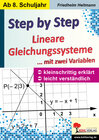 Buchcover Step by Step / Lineare Gleichungssysteme mit zwei Variablen