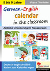 Buchcover German-English calendar in the classroom