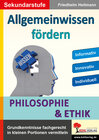 Buchcover Allgemeinwissen fördern Philosophie & Ethik
