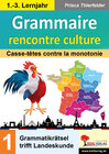 Buchcover Grammaire rencontre culture