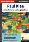 Buchcover Paul Klee ... anmalen und weitergestalten