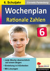 Buchcover Wochenplan Rationale Zahlen / Klasse 6
