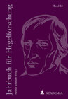 Buchcover Jahrbuch für Hegelforschung