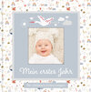 Buchcover Babyalbum mit Fensterausschnitt für das 1. Lebensjahr zum Eintragen der schönsten Momente und Erinnerungen mit Platz für