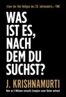 Buchcover Was ist es, nach dem du suchst?