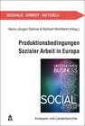 Buchcover Produktionsbedingungen Sozialer Arbeit in Europa