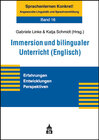 Buchcover Immersion und bilingualer Unterricht (Englisch)