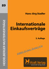 Buchcover Internationale Einkaufsverträge