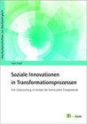 Buchcover Soziale Innovationen in Transformationsprozessen