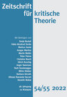 Buchcover Zeitschrift für kritische Theorie / Zeitschrift für kritische Theorie, Heft 54/55