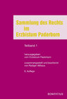 Buchcover Sammlung des Rechts im Erzbistum Paderborn