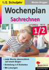 Buchcover Wochenplan Sachrechnen / Klasse 1-2
