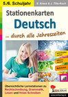 Buchcover Stationenkarten Deutsch ... durch alle Jahreszeiten / Klasse 5-6