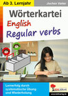 Buchcover Wörterkartei English regular verbs