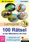 Buchcover Lernspiel 100 Rätsel zu den Wirbeltieren der Erde