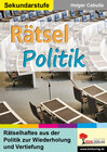 Buchcover Rätsel Politik