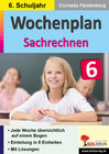 Buchcover Wochenplan Sachrechnen / Klasse 6