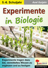 Buchcover Experimente in Biologie
