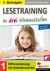 Buchcover Lesetraining in drei Niveaustufen / Klasse 1