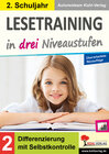 Buchcover Lesetraining in drei Niveaustufen / Klasse 2