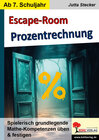 Buchcover Escape-Room Mathematik / Band 1: Prozentrechnung
