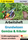 Buchcover Arbeitsheft Grundwissen Gemüse & Kräuter