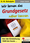 Buchcover Wir lernen das Grundgesetz näher kennen