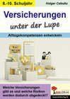 Buchcover Versicherungen unter der Lupe / Alltagskompetenzen entwickeln