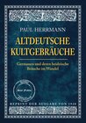 Buchcover ALTDEUTSCHE KULTGEBRÄUCHE