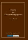 Buchcover Vereins- und Versammlungsgesetz - Geschichte