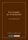 Buchcover Encyclopädie der Kriminalistik - Geschichte