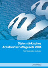 Buchcover Steiermärkisches Abfallwirtschaftsgesetz 2004