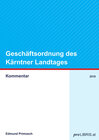 Buchcover Geschäftsordnung des Kärntner Landtages