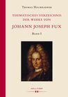 Buchcover Thematisches Verzeichnis der Werke von Johann Joseph Fux.