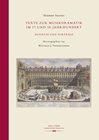 Buchcover Texte zur Musikdramatik im 17. und 18. Jahrhundert