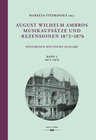 Buchcover August Wilhelm Ambros: Musikaufsätze und -rezensionen 1872–1876