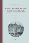 Buchcover August Wilhelm Ambros. Musikaufsätze und -rezensionen 1872-1876