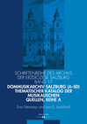 Buchcover Dommusikarchiv Salzburg (A-Sd). Thematischer Katalog der musikalischen Quellen, Reihe A
