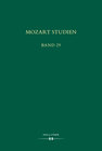 Buchcover Mozart Studien Band 29