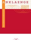 Buchcover ANKLAENGE 2020/2021